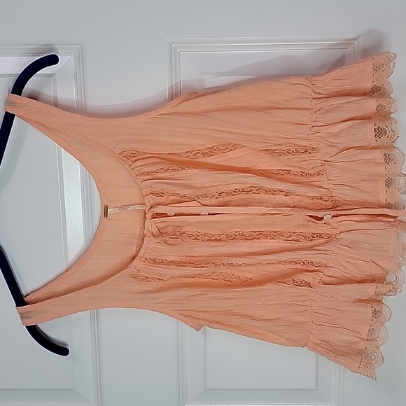 FREE PEOPLE NWT ALANA LACE TRIM PEPLUM TOP SZ SMALL - Picture 5 of 14